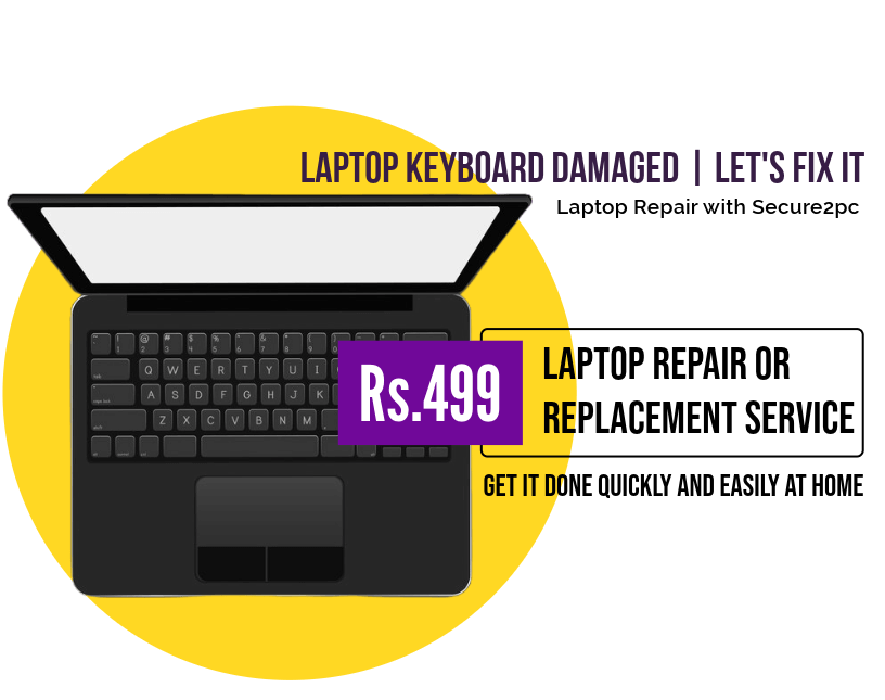 laptop keyboard repair replacement service at home cost